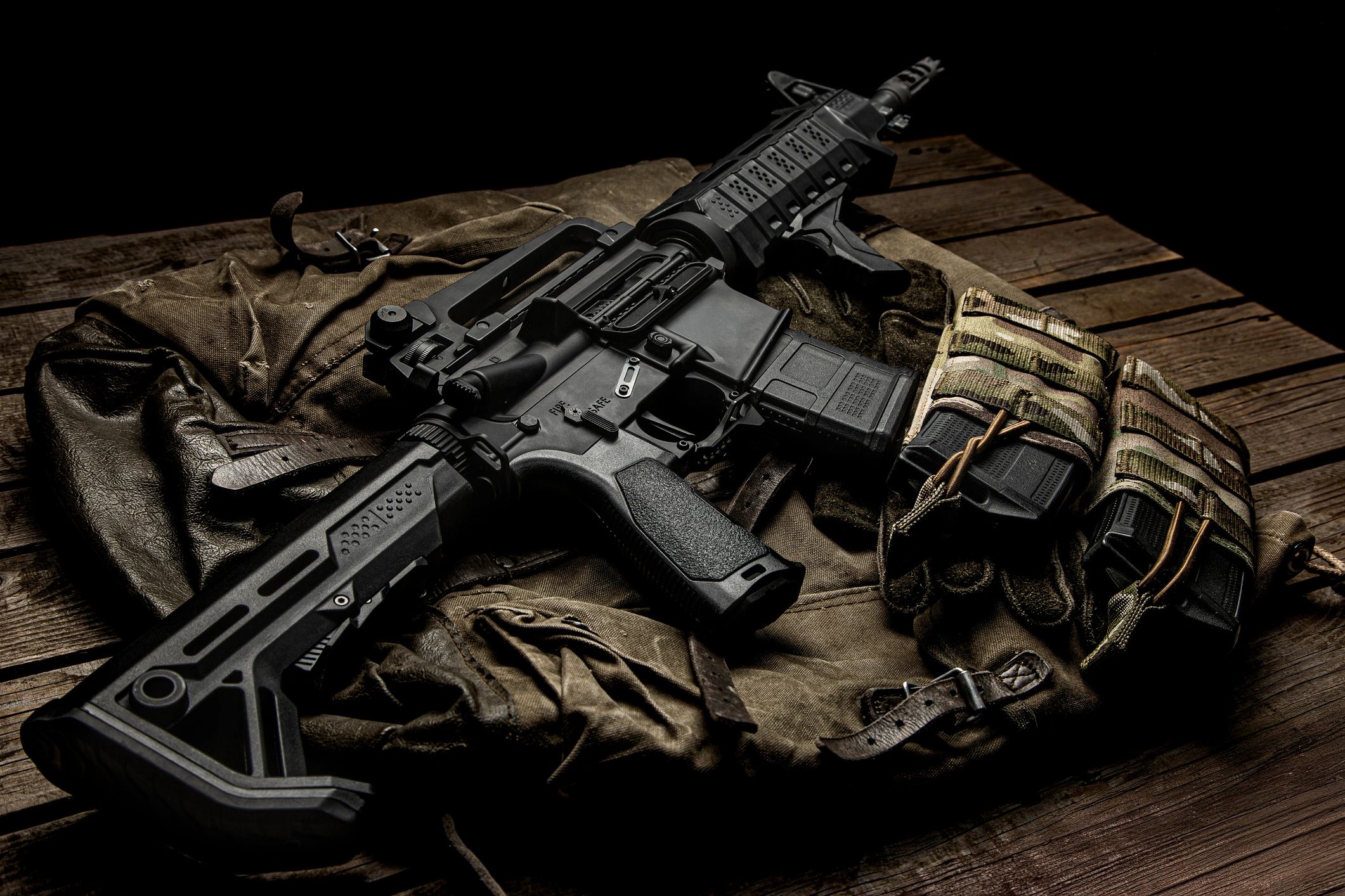 Rugged field gear representing training resources